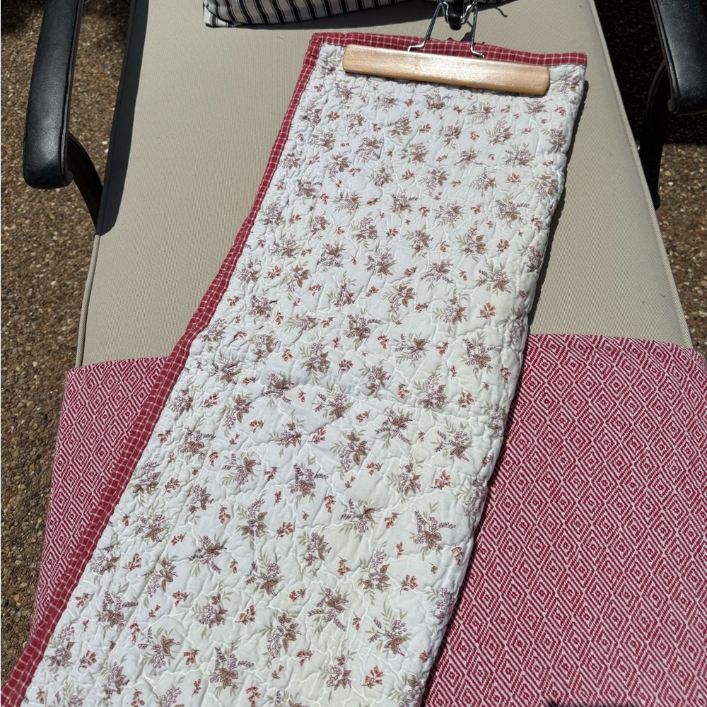 Ralph Lauren Red and White Quilted Bedding